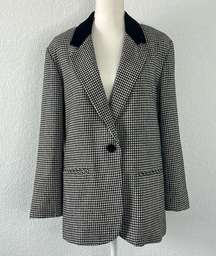 Vintage Houndstooth Blazer