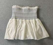 DO+BE Skort Womens Size M Smocked Waist High Rise Preppy Boho Ruffle Flowy NWT