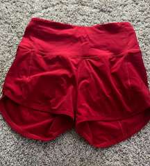 Speed Up Shorts 4”in Red