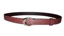 NWOT Coach Skinny Leather Belt Oxblood With C Buckle Size Medium