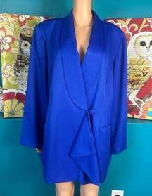 Chad Stevens Vintage Blue Plus Size Blazer