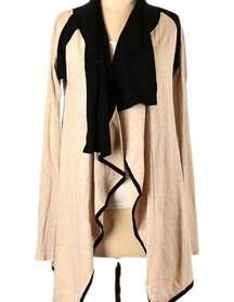 Cyrus Tan& Black Cardigan Sweater size Large