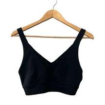 Zyia Sports bra black v neck athletic top small yoga