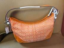 - coach EUC signature shoulder purse