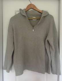 Gray Quarter Zip Sweater