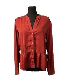 Harper Peplum Button down shirt Large