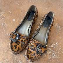 Vintage cheetah loafers sz 8.5