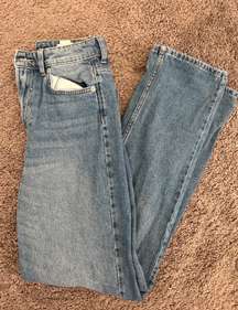 Blue Straight Leg Jeans