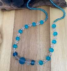 Artisan Hand Crafted Women’s Beach Sea Glass Bead Necklace