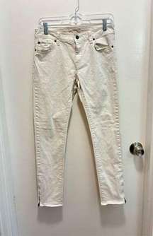 Denim & Supply Ralph Lauren Women's Skinny Jeans White Size 28 Zippered Ankle