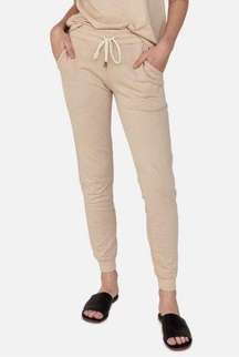 MATE The Label Jogger Sweatpants Latte Tan Neutral Organic Cotton Extra Large