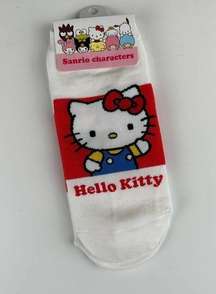 Sanrio Hello Kitty Character Socks Women's White Red Made in Korea NEW