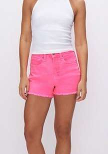 Good American Pink Denim Shorts