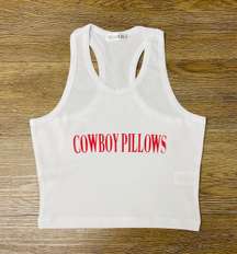 Cowboy Pillows Cropped Tank 