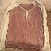 EUC raglan button up