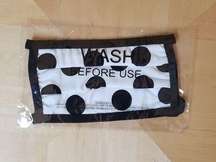 Zenana White With Black Polka Dot Mask New Sealed