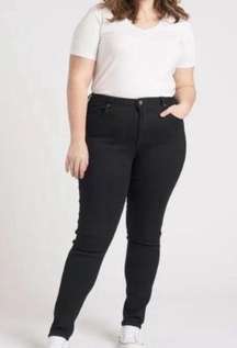 Universal Standard Mid Rise Skinny Seine 27” Black Jeans Size 26 4x