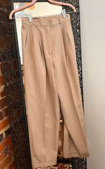 Tan Wide Leg Pants