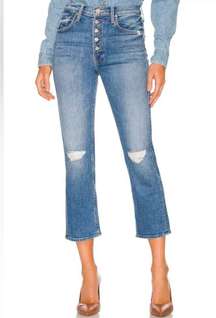 MOTHER Denim The Pixie Tomcat Crop Jeans