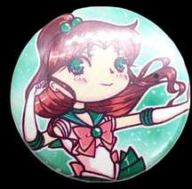 Sailor Moon Sailor Jupiter Button Pin