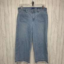 Womens Size 8P J Jill High rise Full Leg Crop Jeans EUC