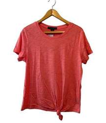 Social Standard by Sanctuary Coral Twist Knot Tee—Size Large