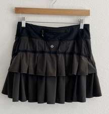 Lululemon Run Women's Pleated Ruffle Pace Setter Skirt 4
