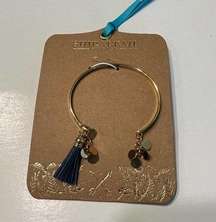 Shiraleah Bracelet Fringe Aerin Navy Gold‎ Tassel Bangle