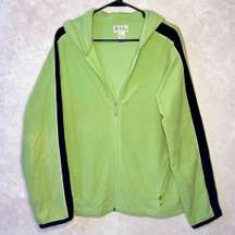 Spring Green Fleece Zip Up Hoodie