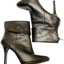 LAUREN Ralph Lauren leather cuffed stiletto boots