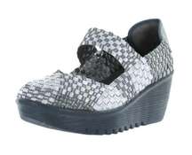 Bernie Mev | Pewter Metallic Woven Wedge Shoes Size 41