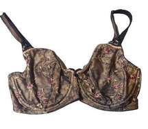 Felina Lace Black Floral Bra Size 34F