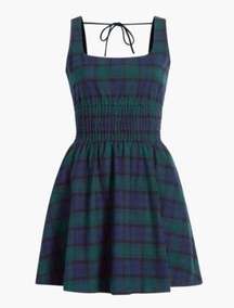 Cher Stewart Plaid Mini Dress Blue Green Size Medium