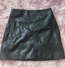 Black Leather Skirt