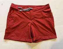 Zyia Active Not Just A Trail Shorts Women’s Size XXXL 3XL Red Outdoor Athlesiure