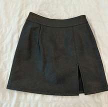 Faux Leather Mini Skirt