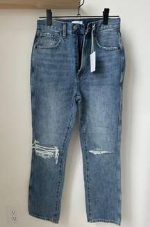 High Rise Mom Jean Straight