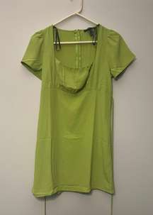 Green  Milkmaid Dress