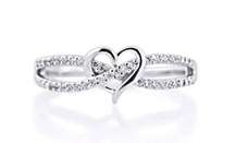 Infinity Heart Ring. Size 7