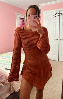 knit beach cover up