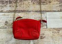 Perlina New York Red leather crossbody‎ bag