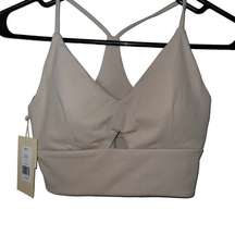 ENAVANT HARPER RACERBACK SEAMLESS BRA ACTIVEWEAR TOP BEIGE WOMEN SIZE SMALL NEW