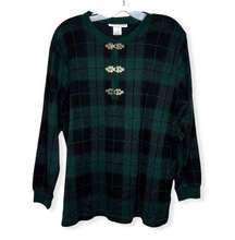 Cathy Daniels Sweater Top Plaid