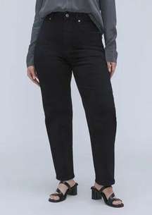 NWT Everlane Black Coal Denim The Curvy Way High Organic Cotton Jeans 30 Crop