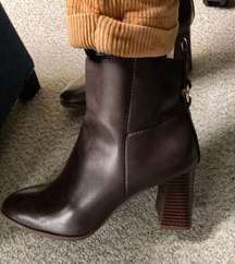 Heeled Square Toe Boot 