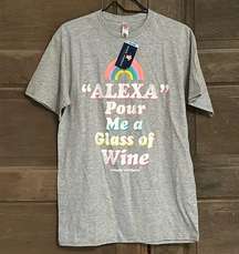 SIMPLY SOUTHERN VINTAGE COLLECTION PREPPY ALEXA POUR ME A GLASS OF WINE T-SHIRT