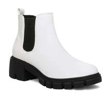 White Chelsea Boots