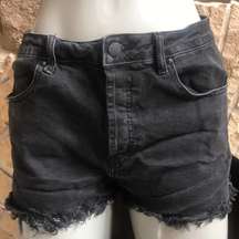 Forever 21 Cut Off High Waist Black Shorts Women's Size 29