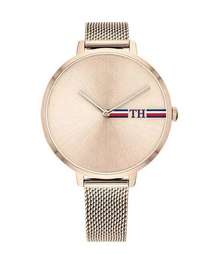 Tommy Hilfiger Alexa Carnation Rose Gold-Tone Mesh Ladies Watch #1782158 NWT