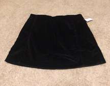 Black velvet corduroy skirt never worn